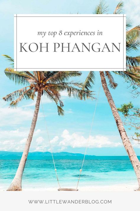 Ko Phangan, Things To Experience, Thailand Destinations, Thailand Tourist, Thai Travel, Vietnam Backpacking, Thailand Itinerary, Backpacking South America, Thailand Trip