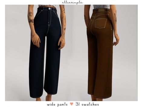 elliesimple / SimsDomination Sims 4 Party Wear Cc, Maxis Match Pants Sims 4, Sims 4 Pants Maxis Match, Maxis Match Pants, Ts4 Mm Clothes, Sims 4 Cc Pants Maxis Match, Sims Pants Cc, The Sims 4 Maxis Match Clothing, Sims4 Pants