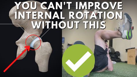 Unlock Your Hips, Internal Hip Rotation Stretch, Internal Rotation Hip Exercise, Hip Internal Rotation Exercises, Hip Rotation Exercises, Hip Displaysia, Internal Hip Rotation, Hip Strengthening, Tail Bone