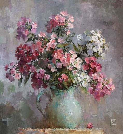 Materi Bahasa Jepang, Oil Painting For Sale, Floral Oil Paintings, Still Life Oil Painting, Oil Painting Flowers, Flower Art Painting, Ethereal Art, Dreamy Art, Painting Art Projects