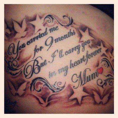 Tattoos Mum Tattoo For Men, Mum Tattoo Ideas, Memorial Tattoos Mom, Mum Tattoo, Mom Daughter Tattoos, Heaven Tattoos, Remembrance Tattoos, Miss You Mom, Mother Tattoos