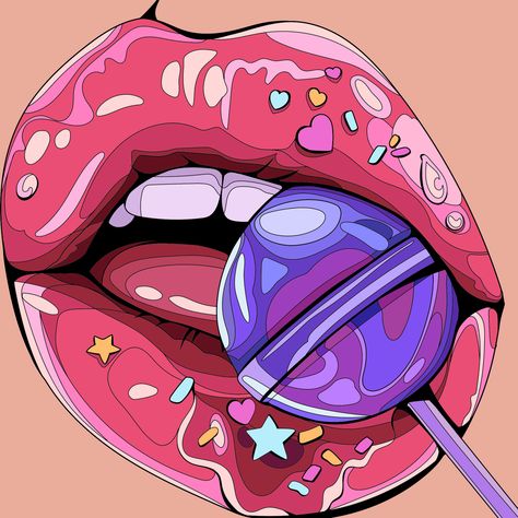 Iphone Wallpaper Aesthetic, Wallpaper Iphone Wallpaper, Pop Art Comic, Dope Cartoon Art, The Tongue, Dope Art, Wallpaper Wallpaper, Art Inspiration Drawing, Wallpaper Aesthetic