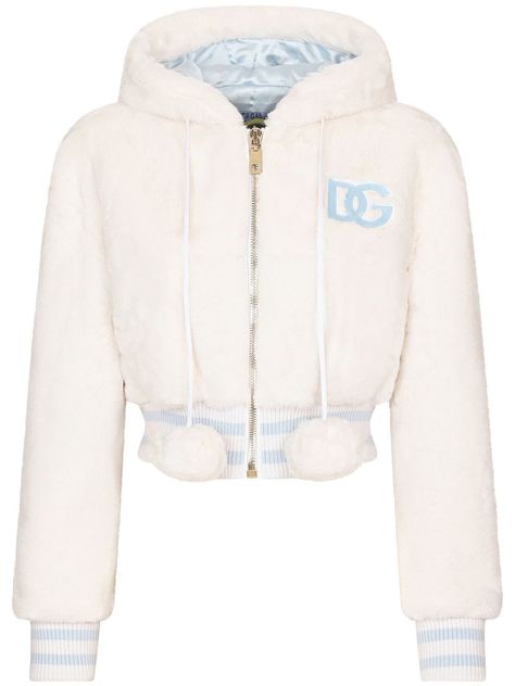 Dolce And Gabbana Jacket, Dolce And Gabbana Clothes, Shearling Jacket Women, Dolce E Gabbana, Cloud White, Animal Ears, White Silk, Shearling Jacket, Faux Fur Jacket