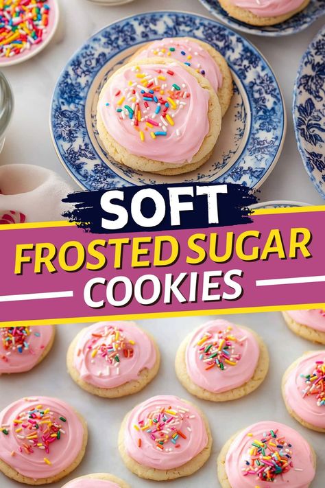 Soft Baked Sugar Cookies, Soft Fluffy Sugar Cookie Recipe, Soft Cake Like Sugar Cookies, Frosted Cookies Recipe, Soft And Fluffy Sugar Cookies, Soft And Thick Sugar Cookies, Soft Sugar Cookies With Icing, East Soft Sugar Cookies, Buttermilk Sugar Cookies Soft