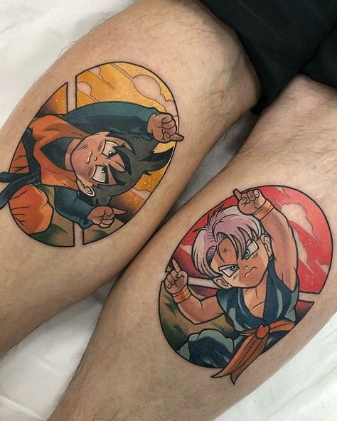 Anime Tattoo Dragonball Fusion Dbz Tattoo, Matching Tats, Matching Best Friend Tattoos, Comic Tattoo, Dragon Ball Tattoo, Perfect Tattoo, Matching Couple Tattoos, Anime Tattoo, Style Tattoo