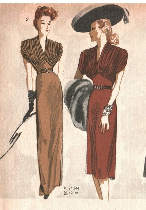 1930s Formal Dress, Nice Red Dress, Evening Gown Pattern, Evening Dress Sewing Patterns, 1940s Women, Vintage Fashion 1930s, Blithe Spirit, Gathered Bodice, Gown Pattern