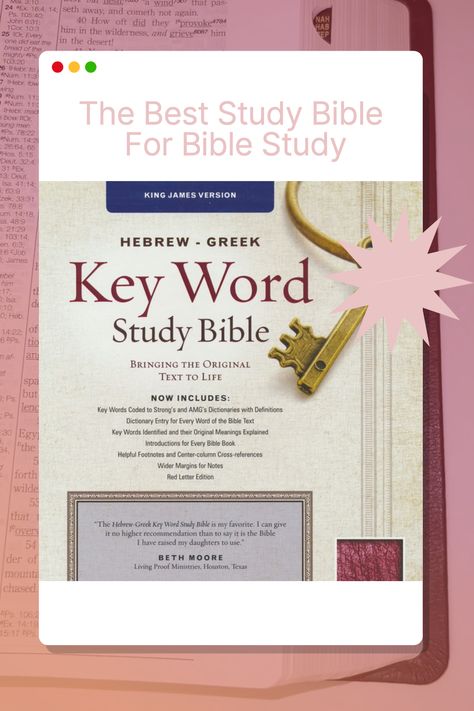 The Hebrew-Greek Key Word Study Bible unveils the distinct meanings of Greek and Hebrew words, providing clear explanations. If you cherish God's Word, this Bible is a treasure trove of biblical insights. Bible Study Apps, Christian Book Recommendations, Best Study Bible, Christian Parenting Books, Bible Kjv, Bible Studies For Beginners, Scripture Memorization, Empowering Books, Online Bible Study