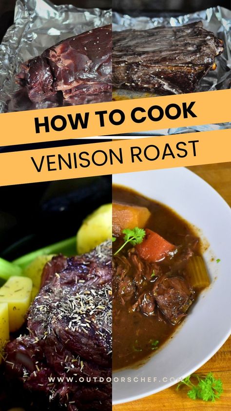 how to cook venison roast Roast Venison Recipes, Cooking Venison, How To Cook Venison, Venison Roast, Art Of Cooking, Venison Recipes, Kitchen Time, Slow Roast, Wild Food