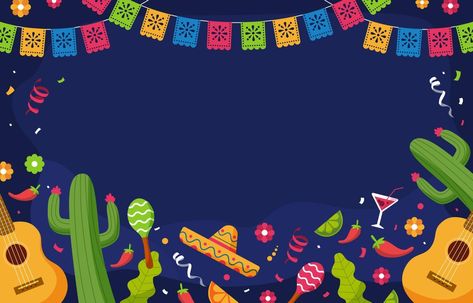 Cinco De Mayo Background Mexican Background, Mexican Pictures, Mexican Night, Back Cover Design, Powerpoint Background Design, Third Birthday Party, Fiesta Theme, Theme Background, Latest Wallpapers