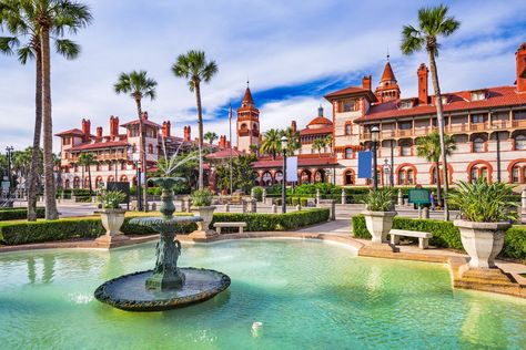 Jacksonville (and its surrounding areas) has a lot of hidden gems and history, as well as several family-friendly places with delicious food. Places In Florida, St Augustine Fl, Coral Gables, American Cities, Florida Travel, St Augustine, Cinque Terre, Beach Town, Best Cities