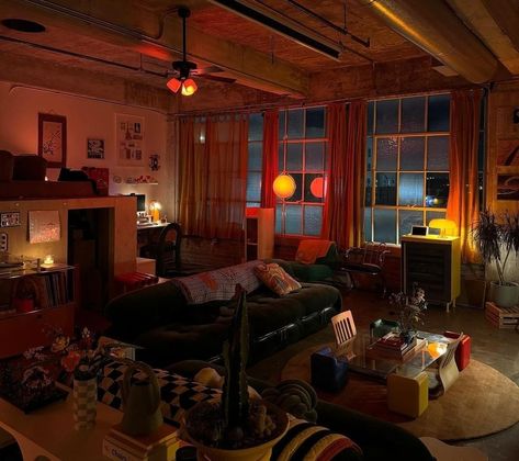 Spacesthetic (@interiorsuckerr) / X 90s Living Room, Cool Room Decor, Vibe Check, Future Apartment Decor, Room Redesign, Apartment Aesthetic, Apartment Life, New York Apartment, Dream Apartment