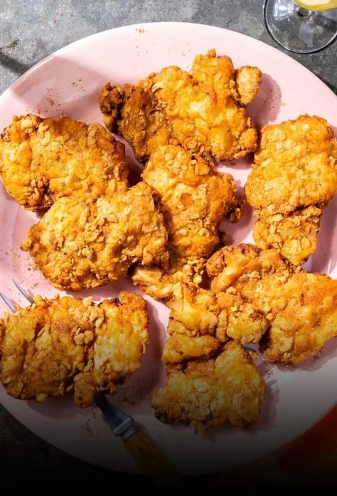 Mimosa Fried Chicken | Cook's Country Cooks Country Mimosa Fried Chicken, Mimosa Fried Chicken, Kitchen Logo, Cooking App, Cooks Illustrated, Smart Cooking, Country Cooking, Americas Test Kitchen, Chicken Dishes Recipes