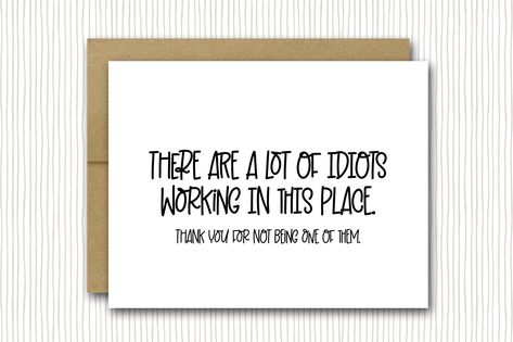 Funny Coworker Card | Chance Made Us Coworkers | Funny Retirement Card | Retirement Card | Funny Work Card | Funny Boss Card | Coworker Card Funny Retirement Cards, Coworker Humor, Boss Humor, Retirement Humor, Retirement Cards, Small Print, Work Humor, Kraft Envelopes, Note Cards