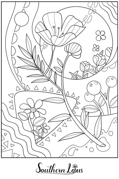 Lotus, Coloring Pages, Color, Colouring Pages