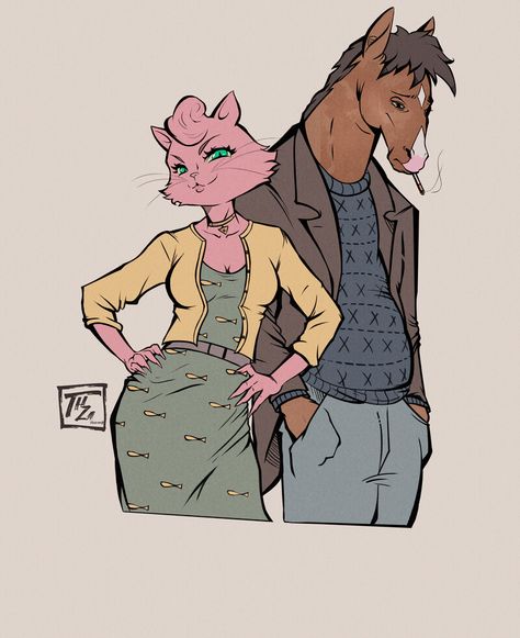 Bojack Horseman, Arte Cyberpunk, Funny Horse, Kids Shows, Show Horses, Funky Art, A Drawing, Stay Safe, Cartoon Art