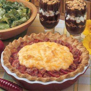 Tomato Bacon Pie 1pan Meals, Hodgenville Kentucky, Bacon Pie Recipe, Salad Supreme, Bacon Party, Lenox Spice Village, Spice Village, Bacon Pie, Bacon Lover