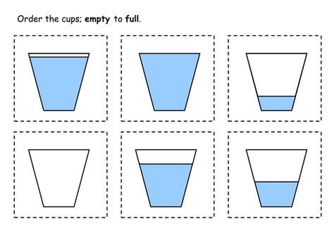 Capacity Grade 1, Capacity Worksheet Grade 1, Capacity Eyfs, Capacity Activities For Kindergarten, Capacity Maths, Capacity Activities, Capacity Worksheets, Volume Math, Measurement Kindergarten