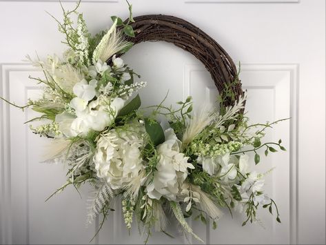 White twig wreath