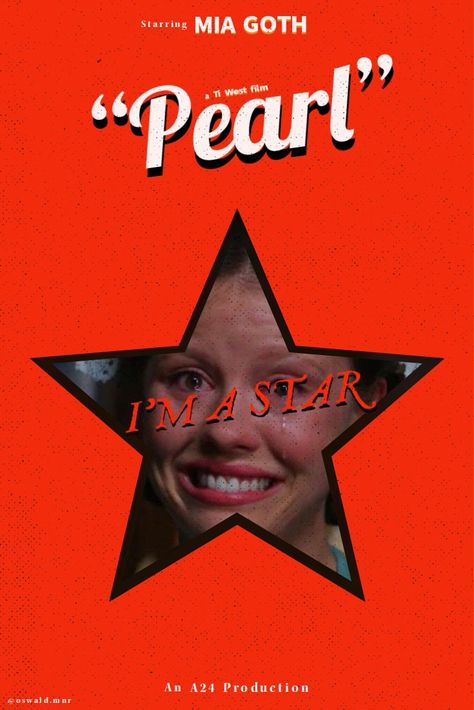 I'm A Star Pearl, Pearl Mia Goth Aesthetic, Mía Goth Wallpaper, Pearl Poster A24, Pearl Tattoo Movie, Pearl Fanart Mia Goth, Pearl Movie Icon, Pearl Movie Wallpaper, Pearl Aesthetic Movie