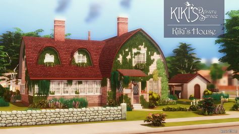 KIKI’S HOUSE from KIKI’S DELIVERY SERVICE ALSO INCLUDES A DOWNLOAD FOR THE GARDEN DOLLHOUSE ROOM I MADE!! ↪ DOWNLOAD (You can download them both separately)[SFS] | [DropBox] More info below~ KIKI’S... Dollhouse Garden, Kiki Delivery, Kiki's Delivery Service, Sims 4 Build, Sims 4 Houses, Garden Room, Delivery Service, House Rooms, The Sims