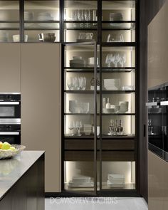 Downsview Kitchens, Crockery Unit Design, Desain Pantry, Crockery Unit, Kabinet Dapur, New Kitchen Cabinets, Custom Kitchen Cabinets, Modern Kitchen Cabinets, Diy Kitchen Cabinets