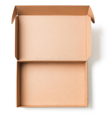 Open cardboard box top view. On white , #Affiliate, #box, #cardboard, #Open, #white, #view #ad Mailer Box Design, Mailer Box Packaging, Kotak Bento, Templat Kotak, Iphone Wallpaper Lights, Mailer Box, Box Top, Box Tops, Box Packaging Design