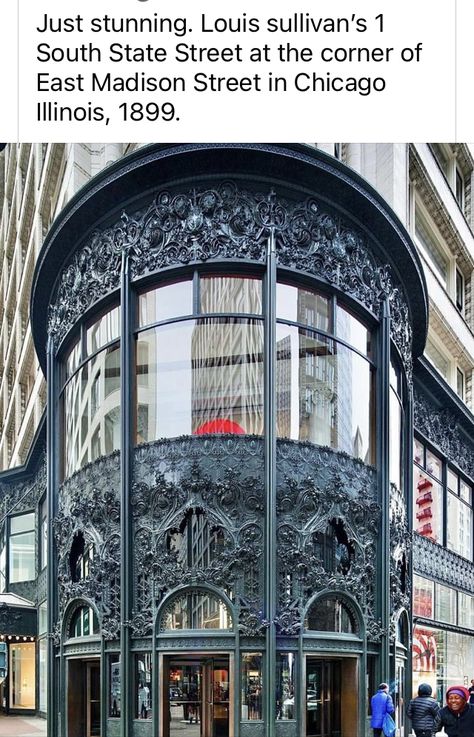 Sullivan Center Chicago, Louis Henry Sullivan, Sullivan Architecture, Louis Sullivan Architecture, Art Nouveau Arquitectura, Louis Sullivan, Chicago Pictures, Istoria Artei, Awesome Architecture