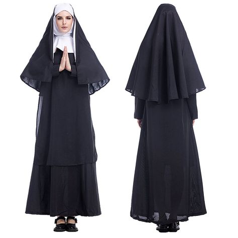 Nun Outfit Reference, Nuns Outfit, Nun Reference, Nun Clothing, Nun Clothes, Nun Oc, Costume Modest, Nun Fancy Dress, Nun Drawing