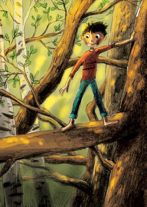 The Tree Climber Briony May Smith, Illustrated Ladies, Kids Climbing, Children's Illustration, Children Books, Book Things, Children Book, Tree Illustration, Creative Illustration