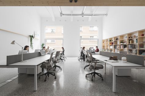 Gallery of Verne Workspace / Verne Arquitectura - 12 Velux Windows, Facade Cladding, Traditional Office, Big Windows, Architectural Projects, Architecture Studio, Ventilation System, Office Interior Design, Office Interior