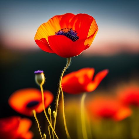 Poppies Flower, October Flowers, Poppy Flower, Flower Field, Red Poppies, Psd Files, Art Abstrait, Flowers Photography, Free Photo