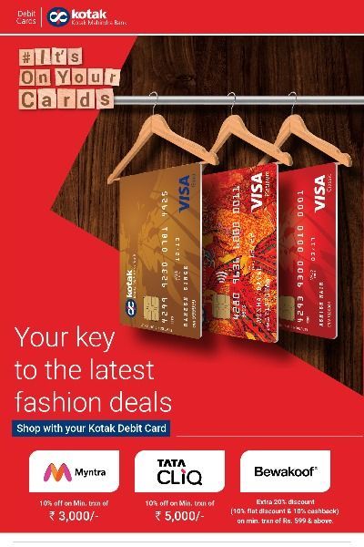 Creative mailer for Kotak Mahindra Bank. First mailer has debit cards hanging in a closet to showcase fashion deals available on card. Second mailer has a debit card in the form of a battery to showcase power-packed deals for brands like Apple. Travel Magazine Layout, Toilet Roll Art, Banks Ads, Kotak Mahindra Bank, Visual Merchandiser, Ads Creative Advertising Ideas, Email Template Design, Poster Ads, Social Media Design Inspiration