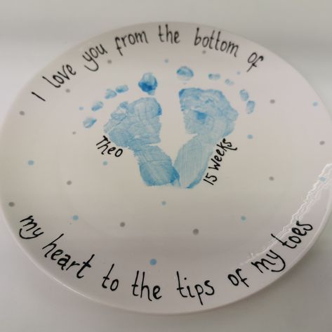 Ideas For Pottery, Baby Hand Prints, Baby Art Crafts, Pottery Painting Ideas, Grand Parents, Baby Keepsakes, Baby Handprint, Valentines Day Baby, Hand Prints