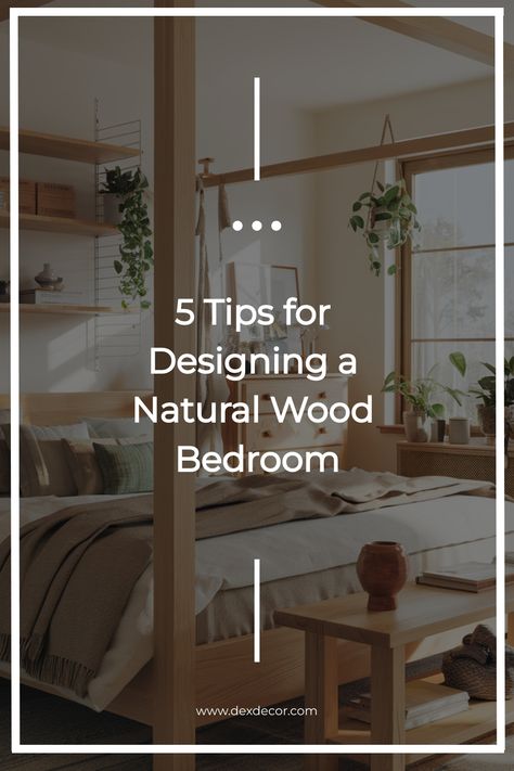 Tips for designing a bedroom with natural wood elements and cozy decor. Natural Wood Furniture Bedroom, Birch Bedroom Furniture, Mixing Wood Tones Bedroom, Natural Wood Bedroom Ideas, Pine Wood Bedroom, Natural Wood Bedroom, Wood Bedroom Ideas, Wood Design Ideas, Wood Furniture Bedroom