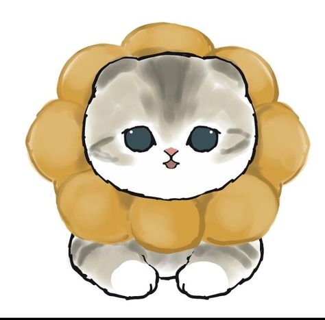 Mofusand Pfp, Mofusand Icon, Cute Cat Pfp, Cat And Dog Drawing, Mofu Sand, Silly Meme, Chibi Cat, Cat Pfp, Aesthetic Decor