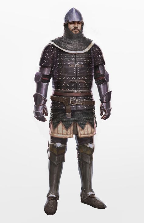 ArtStation - Kingdom come: Deliverance concept art batch, Simon Gocal Armour Fantasy, Kingdom Come Deliverance, Warhammer Fantasy Roleplay, Medieval Drawings, Century Armor, Historical Warriors, Historical Armor, Kingdom Come, Knight Art