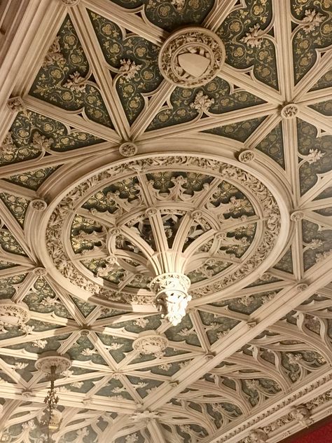 False Sealing, Marble House Newport, Vanderbilt Houses, Ornate Ceiling, Horror Room, Medieval Pattern, Gothic Interior, Marble House, House Wall Design