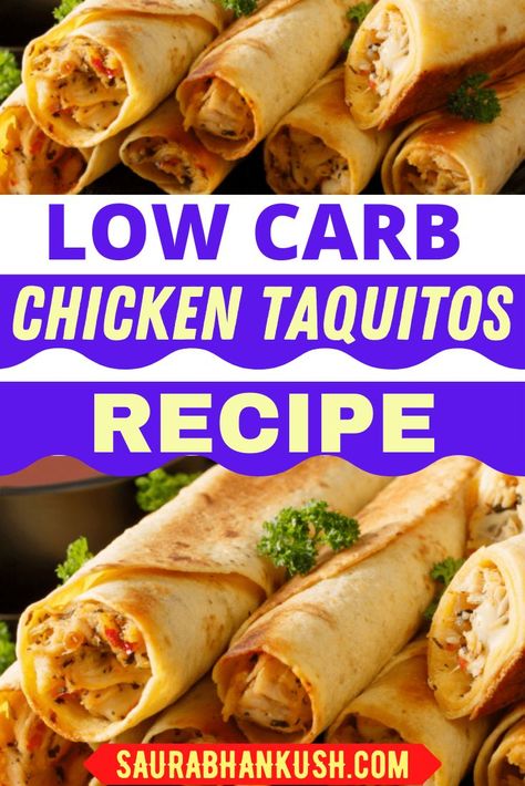 Keto chicken taquitos recipe that is chicken idea for the lunch and dinner recipe. Keto Chipotle, Chicken Taquitos Recipe, Keto Egg Recipe, Sushi Bowl Recipe, Chicken Tortellini Soup, Taquitos Recipe, Roll Ups Recipes, Chicken Taquitos, Low Carb Chicken Recipes