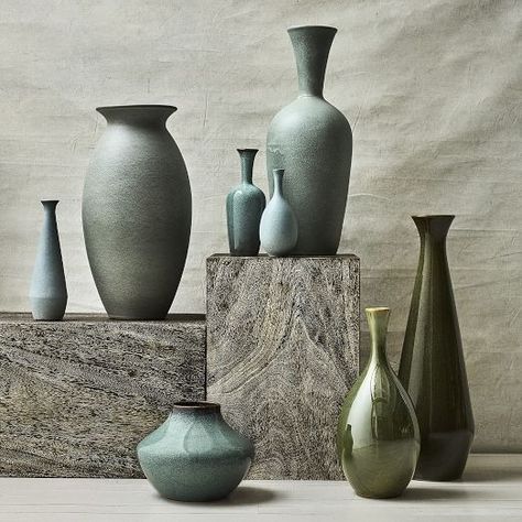 Modern Vases | West Elm Tree Pottery, Large Ceramic Vase, Modern Vases, Mid Century Dining, Vase Shapes, Art Ceramics, Vase Fillers, Olive Leaf, Modern Vase