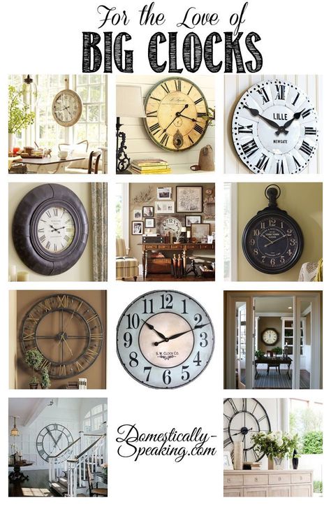 Wall Clock Ideas, Big Clocks, Big Clock, Clock Ideas, Cool Clocks, Home Decor Diy Crafts, Diy Projects For The Home, Diy Clock, Clock Decor