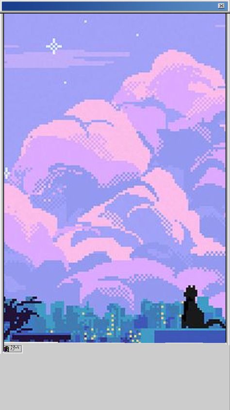 Art Purple Aesthetic, Pixel Art Purple, 8bit Pixel Art, Computer Theme, Iphone Wallpaper Vsco, Pixel Art Background, Retro Wallpaper Iphone, Cat City, Sky Stars