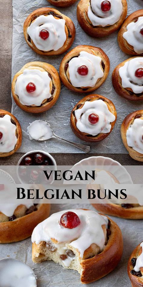 Belgian Bun, Vegan Lemon Curd, Vegan Pastries, Yeast Dough, Vegan Baking Recipes, Vegan Cake Recipes, Mousse Recipes, Fun Baking Recipes, Vegan Dessert Recipes