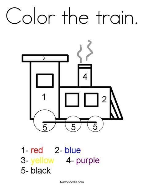 Color the train Coloring Page - Twisty Noodle Pre K Train Activities, Train Math Activities Preschool, Train Kindergarten Activities, Pre K Transportation Crafts, Train Worksheets Preschool, Name Train Preschool, Train Name Craft Preschool, Train Theme Preschool, Name Train Craft