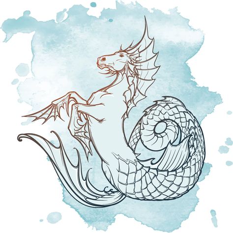 Celtic Design Pattern Scottish Fairy, Greek Mythological Creatures, Tail Tattoo, Water Horse, Vintage Tattoo Design, Mythological Creature, Horse Vintage, Nautical Tattoo, Mythology Tattoos