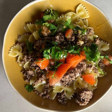 This Turkish Yogurt Beef Pasta is a delightful twist on a classic comfort food. It's perfect for busy weeknights when you crave something hearty yet healthy. The combination of rich ground beef, creamy garlic Greek yogurt, and satisfying pasta will leave you feeling nourished and satisfied. Plus, the dish is flexible enough to accommodate any...Read On → Turkish Pasta Recipes, Turkish Dinner Recipes, Turkish Pasta, Food Mediterranean, Turkish Yogurt, Anna Paul, Recipe Diaries, Mediterranean Recipes Healthy, Ground Beef Pasta