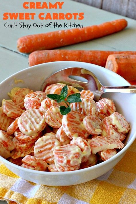 Creamed Carrots, Sweet Carrots, Carrot Recipe, Cream Cheese Recipe, Quick Side Dishes, Sweet Carrot, Veg Dishes, Holiday Dinners, Holiday Breakfast