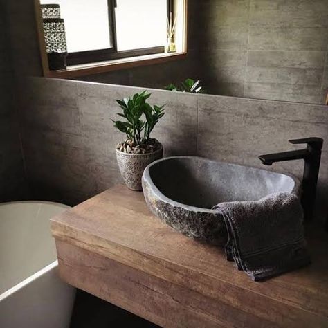 https://encrypted-tbn0.gstatic.com/images?q=tbn:ANd9GcTLnSXhy6U3Wj9tHLNoTEFWWuboS8SCGHbEvg&usqp=CAU Natural Stone Vessel Sink, Bathroom With Stone Sink, Stone Bathroom Sink Ideas, Stone Basin Sink, Stone Wood Bathroom, Stone Bathroom Basin, Stone Toilet Design, Stone Bowl Sink, Natural Stone Sink Bathroom