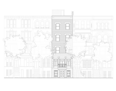 Street Elevation Architecture, Facade Drawing Architecture, Elevation Drawing Architecture, Architecture Elevation Drawing, Street Elevation, Facade Drawing, Elevation Architecture, College Architecture, Elevation Drawing