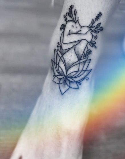 Lotus Woman Tattoo, Reflection Tattoo, Globe Tattoos, Awareness Tattoo, Flower Thigh Tattoos, App Filter, Self Love Tattoo, Strength Tattoo, Airbrush App