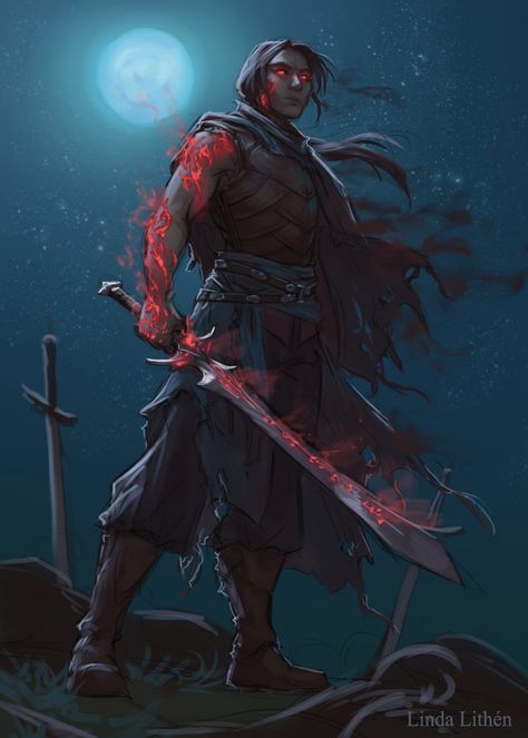 Dhampir Male Art, Hexblood Character Art, Bloodhunter Dnd, Evelynn League Of Legends, Blood Hunter, Am I The Only One, Dungeons And Dragons Characters, Dnd Art, Dungeons And Dragons Homebrew